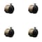 Service Caster 2-3/8'' Floor Safe Antique Hooded Twin Wheel Caster Top Plate , 4PK SCC-TP02S60D-NYU-WA-4 - alternate 1